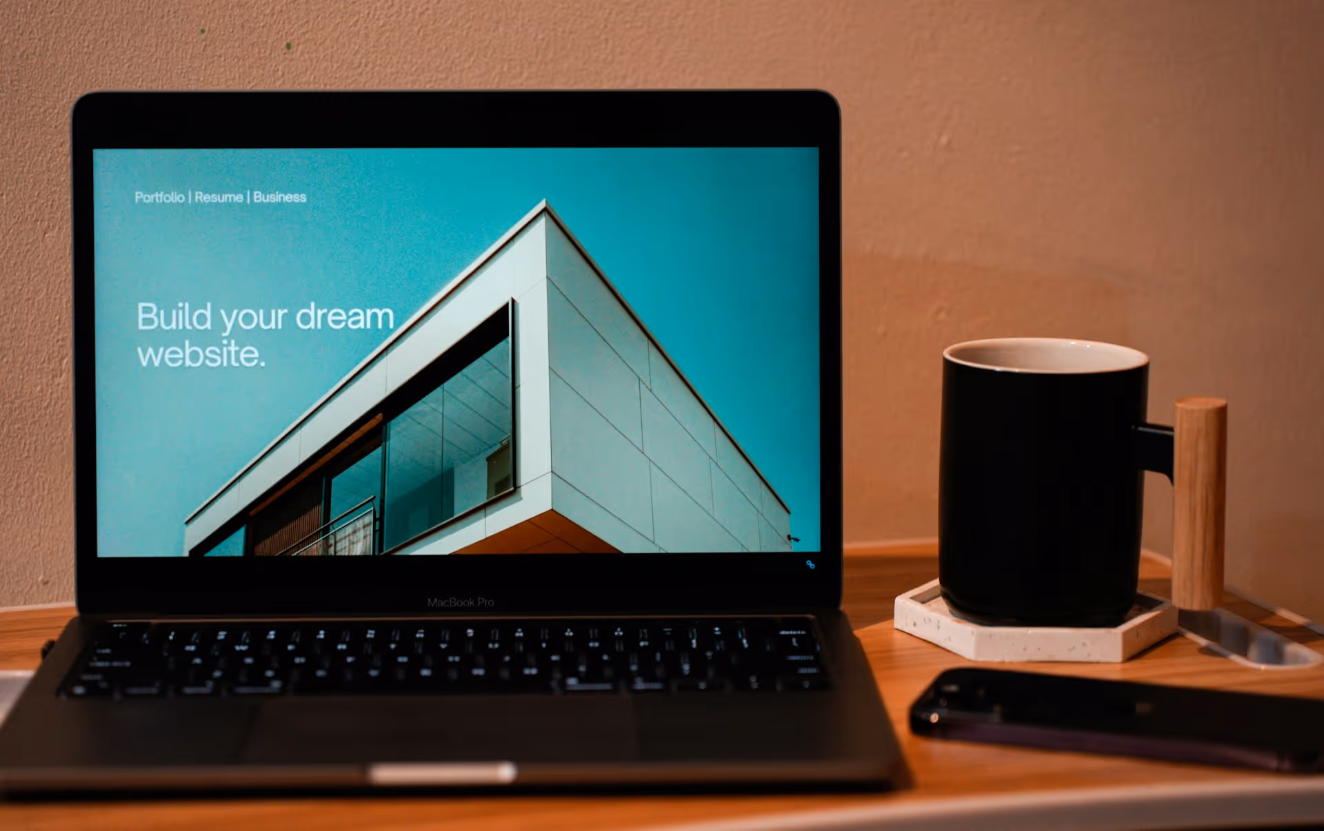 Clean and minimal UI/UX design for a website.